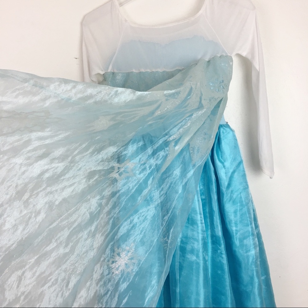 Disney Frozen Elsa Costume Dress Size 9/10 - Picture 5 of 8